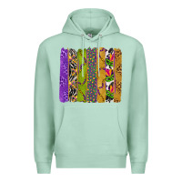 Seafoam Mardi Gras Brushstrokes Premium Hoodie - BundleAndBundleShop