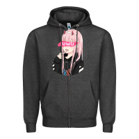 Charcoal Heather uwu Zipper Hoodie - tuanDangUi
