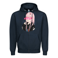 Navy uwu Zipper Hoodie - tuanDangUi