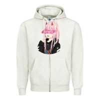 Oatmeal Heather uwu Zipper Hoodie - tuanDangUi