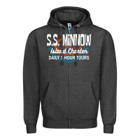 Charcoal Heather s.s. minnow   gilligan's island Zipper Hoodie - tuanDangUi