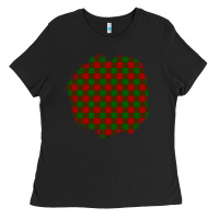Black Christmas Tartan Patch Ladies Tee - BundleAndBundleShop