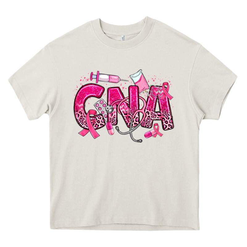 Breast Cancer Cna Certified Nursing Assistant Heavy Core Tee by JahusDesignShop | Teevron