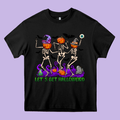Let S Get Halloweird Heavy Core Tee Designed By Nancycooperartshop