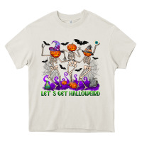 Cream let s get halloweird Heavy Core Tee - NancyCooperArtShop