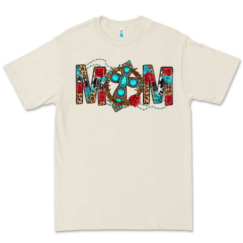 Western Mom With Cross Premium Tee by BundleAndBundleShop | Teevron