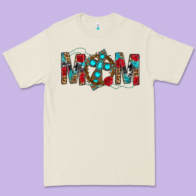 Western Mom With Cross Premium Tee Designed By Bundleandbundleshop
