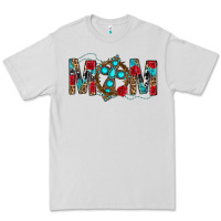 Dove Grey Western Mom With Cross Premium Tee - BundleAndBundleShop