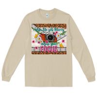 Mushroom when life gets blurry adjust your focus Long Sleeve Tee - TumblerDesignByShophia