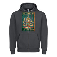 Smoke my chakras are aligned af vintage yoga meditation Zipper Hoodie - tuanDangUi