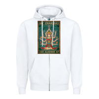 White my chakras are aligned af vintage yoga meditation Zipper Hoodie - tuanDangUi