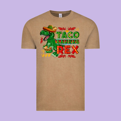 Tacosaurus Rex Vintage Tee Designed By Texasbilliewilder