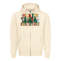 Sandshell merry christmas Zipper Hoodie - FaDigitalArtStudio