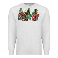 Oatmeal Heather howdy Premium Sweatshirt - SublimationCraftShop