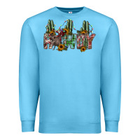 Ocean Blue howdy Premium Sweatshirt - SublimationCraftShop