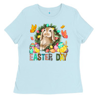 Baby Blue Easter Day Ladies Tee - BundleAndBundleShop