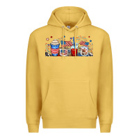 Antique Gold 4th of july coffe cups Premium Hoodie - RanaPortraitStore