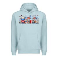Blue Mist 4th of july coffe cups Premium Hoodie - RanaPortraitStore