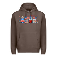 Coffee 4th of july coffe cups Premium Hoodie - RanaPortraitStore