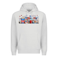 Dove Grey 4th of july coffe cups Premium Hoodie - RanaPortraitStore