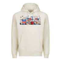 Oatmeal Heather 4th of july coffe cups Premium Hoodie - RanaPortraitStore