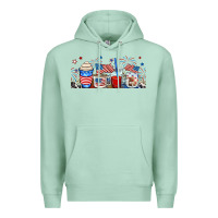 Seafoam 4th of july coffe cups Premium Hoodie - RanaPortraitStore