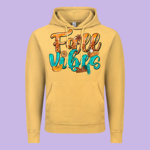 Fall Vibes With Food Vintage Hoodie Designed By Texasbilliewilder
