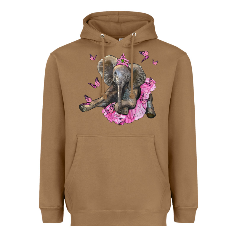 Baby Elephant With Tutu Heavyweight Hoodie by LillyAllenDesigns | Teevron