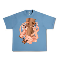 Pebble Blue Cancer diva peach ribbon Urban Heavy Tee - NancyCooperArtShop