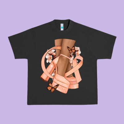 Cancer Diva Peach Ribbon Urban Heavy Tee Designed By Nancycooperartshop