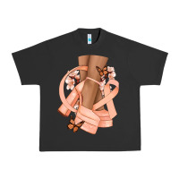 Pigment Black Cancer diva peach ribbon Urban Heavy Tee - NancyCooperArtShop