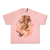 Salmon Cancer diva peach ribbon Urban Heavy Tee - NancyCooperArtShop