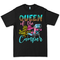 Black Queen Of The Camper Premium Tee - BundleAndBundleShop