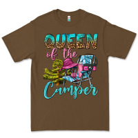 Cacao Queen Of The Camper Premium Tee - BundleAndBundleShop