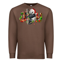 Chestnut panda joy christmas Premium Sweatshirt - LillyAllenDesigns