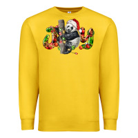 Lemon panda joy christmas Premium Sweatshirt - LillyAllenDesigns