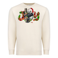 Sandshell panda joy christmas Premium Sweatshirt - LillyAllenDesigns