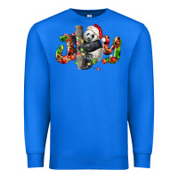 True Royal panda joy christmas Premium Sweatshirt - LillyAllenDesigns