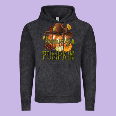 Howdy Pumpkin Vintage Hoodie Designed By Texasbilliewilder