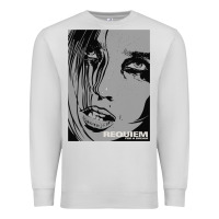 Dove Grey requiem for a dream black transparent Premium Sweatshirt - tuanDangUi