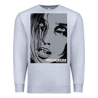 Heather Grey requiem for a dream black transparent Premium Sweatshirt - tuanDangUi