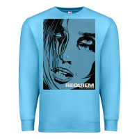 Ocean Blue requiem for a dream black transparent Premium Sweatshirt - tuanDangUi