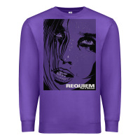 Purple requiem for a dream black transparent Premium Sweatshirt - tuanDangUi