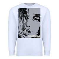White requiem for a dream black transparent Premium Sweatshirt - tuanDangUi