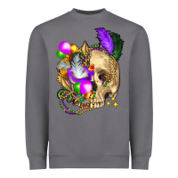 Storm mardi gras skull Heavyweight Sweatshirt - FaDigitalArtStudio