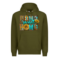 Army Green Western Home Sweet Home Premium Hoodie - FaDigitalArtStudio