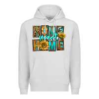 Dove Grey Western Home Sweet Home Premium Hoodie - FaDigitalArtStudio