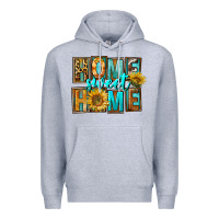 Heather Grey Western Home Sweet Home Premium Hoodie - FaDigitalArtStudio