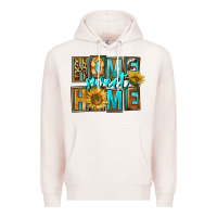 Pale Pink Western Home Sweet Home Premium Hoodie - FaDigitalArtStudio