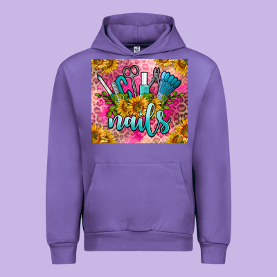 Nails Urban Hoodie Designed By Barkaloodesign